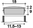 Заглушка под отверстие 11,5-13 мм